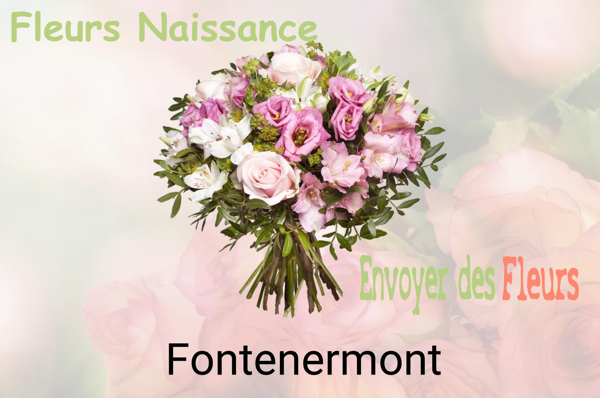 Bouquet de fleurs de naissance livré à Fontenermont